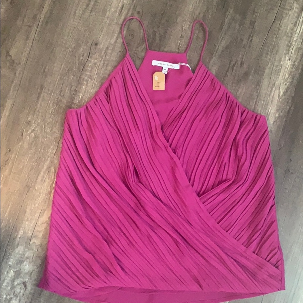NWT Naked Zebra Wrap Style Top